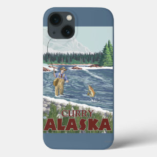 Pescador da mosca - caril, Alaska