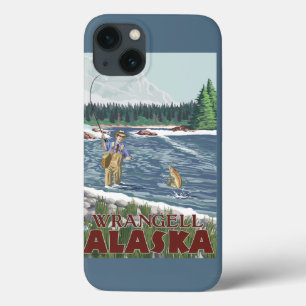 Pescador da mosca - Wrangell, Alaska