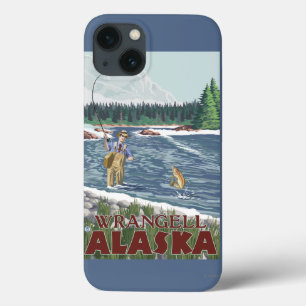Pescador da mosca - Wrangell, Alaska