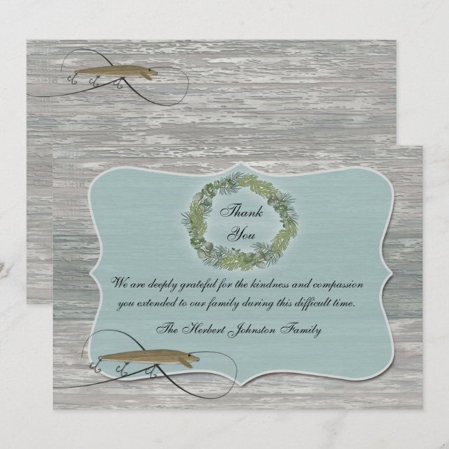 Pescador Simpatia Obrigado Wreath Lure (Frente/Verso)