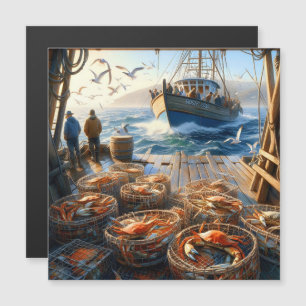 Pescadores De Colheita De Crepúsculos Que Recolhem