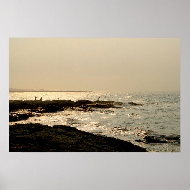Pescadores em Newport, poster (Frente)