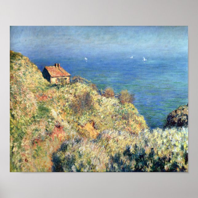 Pescadores em Varengeville por Monet Impressão (Frente)