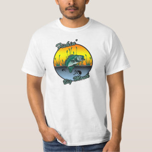 Pescando camisas grandes da pesca da boca