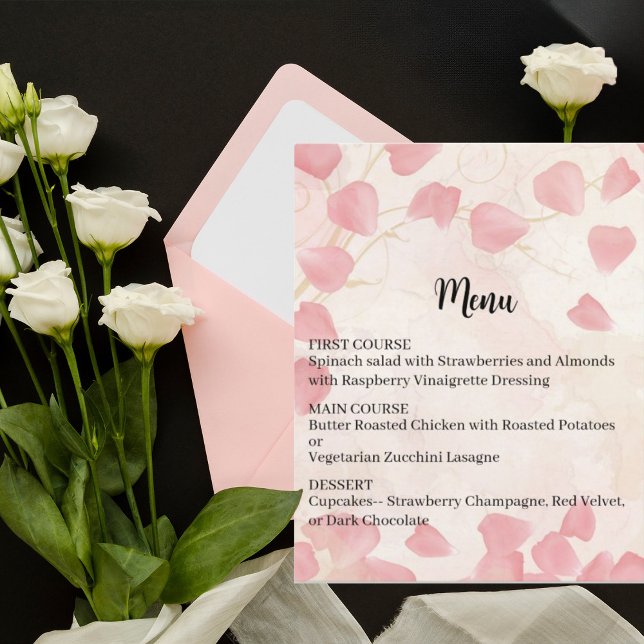 Pessals & Cream Weding Menu (Criador carregado)