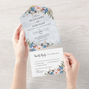 Pêssego Azul Pêssego Blush Casamento Floral Botâni
