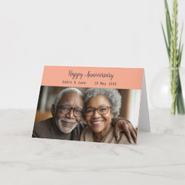 Pêssego de Cartão de Aniversário com Foto de Anive