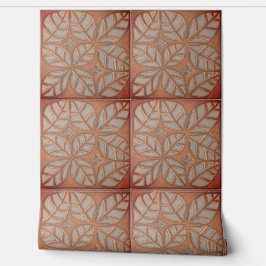 Pêssego empoeirado Padrão Wallpaper 2' x 4'