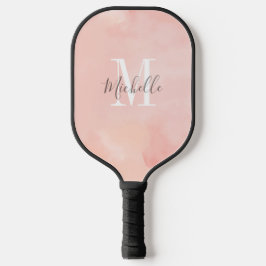 Pêssego Moderno com Inicial e Nome Personalizado