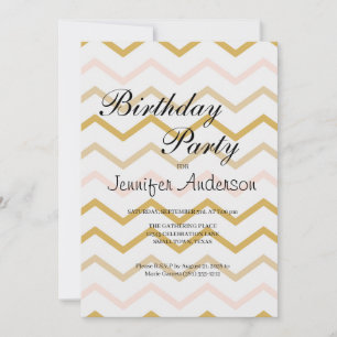 Pêssego Pastel e Zigue-Zague Dourado