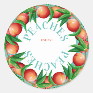 Pêssego tarte de fruta enchendo etiqueta de enlata