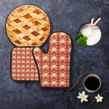 Pêssegos e sorvete vermelhos