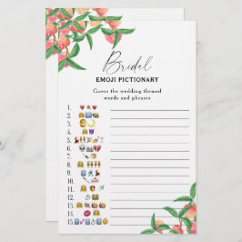 Pêssegos - jogo de pictionary emoji - chá de panel