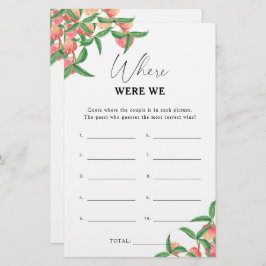 Pêssegos - Onde estávamos no jogo do chá de panela