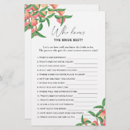 Pêssegos - Quem conhece o melhor jogo da noiva