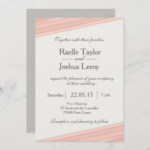 Pessegueira coral listras brancas convite para cas