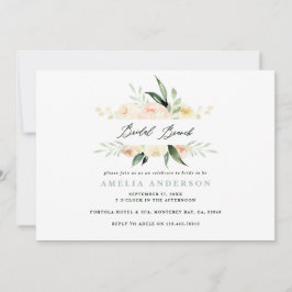 Pessegueira de aquarela floral brunch