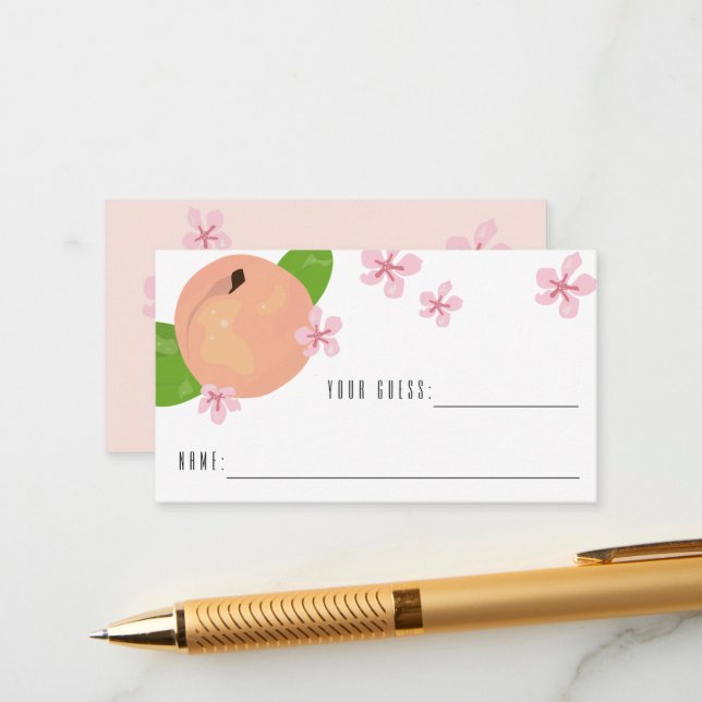 Pessegueiro doce adivinha quantos cartões de jogo (Frente/Verso In Situ)