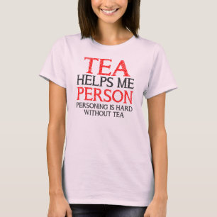 Pessoa do Chá Fazendo Pessoa Camiseta Divertida Ca