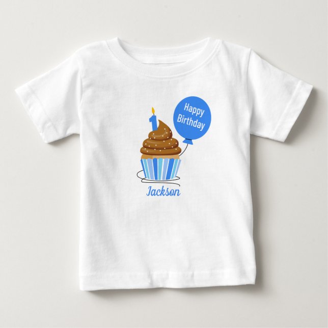 pessoa fofa personalizar primeira Camisa de aniver (Frente)