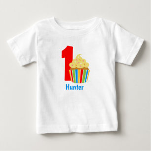 pessoa fofa personalizar primeira camiseta de aniv