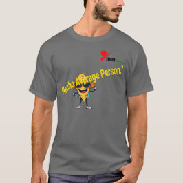 "Pessoa Nada Média" Camiseta Punho Humor de Comida