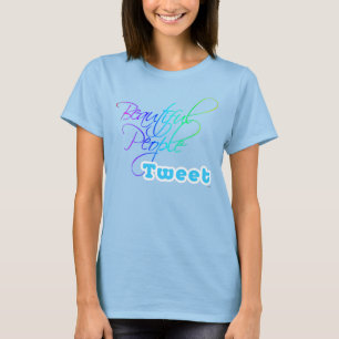 Pessoas bonitas do Tweet - t-shirt da cor escura
