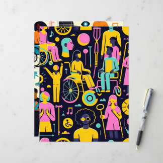Pessoas com Deficiência — Papel Scrapbook