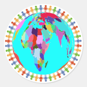 Pessoas de etiquetas da terra