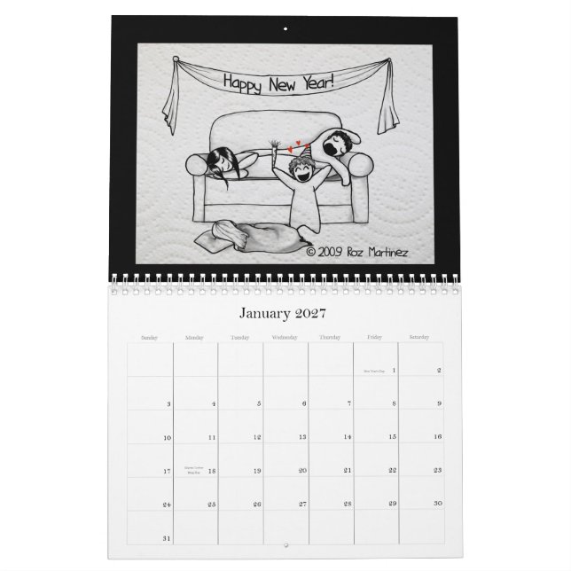 Pessoas do calendário do guardanapo (Jan 2027)