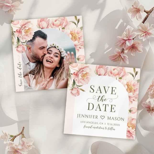 Pessoas embaçadas Salve o convite de fotos de data (Criador carregado)