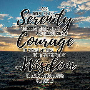 Pessoas estúpidas, camiseta de oração da serenidad