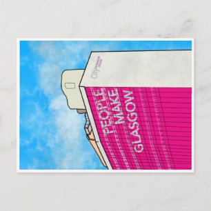Pessoas faz cartão postal Glasgow