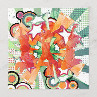 Pessoas felizes do convite de festas