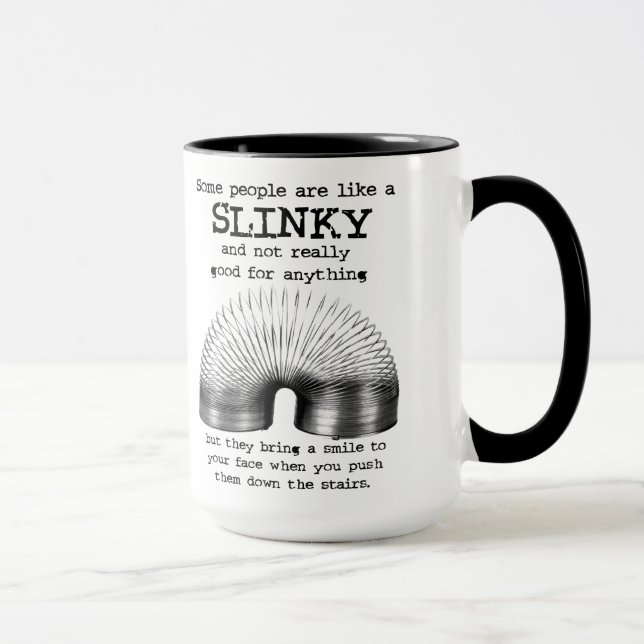 Pessoas Slinky Caneca Divertida Humor (Direita)