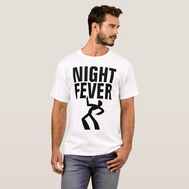 PESTE NOTURNA Dança Disco Vintage T-shirts (Frente Completa)
