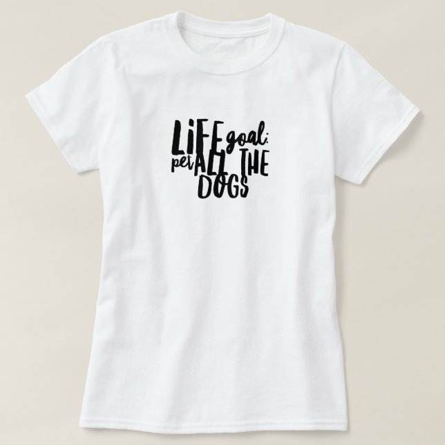 Pet ALL the Dogs Basic T-Shirt (Frente do Design)