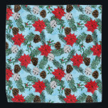 Pet Bandana Natal<br><div class="desc">Vestir seu bebê de pele para o Natal com minha Poinsettia e Pinecone Bandana</div>