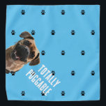 Pet Bandana Totalmente Puggable<br><div class="desc">Seu cachorro não podia parecer mais bonito do que nesta mão desenhada,  bandana de estimação!</div>