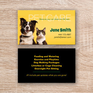 Pet Care Cartão de visita