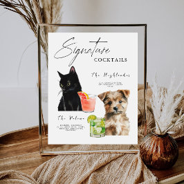 Pet Cocktail Menu Cat and Dog Beinks