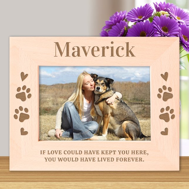 Pet Dog Memorial Personalizado Simpatia Madeira Fo (Criador carregado)