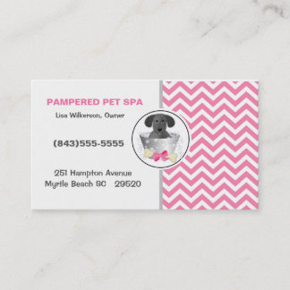 Pet Groomer Cartão de visita