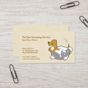 Pet Groomer Cartão de visita