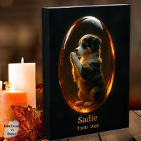 Pet Memorial Australian Shepherd Amber Canvas 