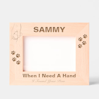 Pet Memorial Cat Paw Imprime Foto Personalizada De