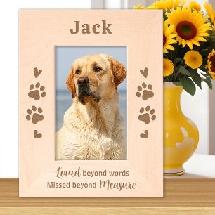 Pet Memorial Dog Cat Paw Imprime Foto Personalizad