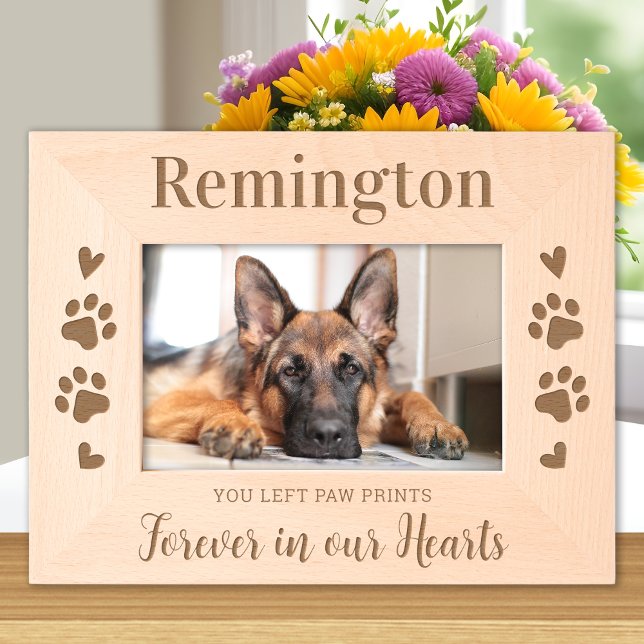 Pet Memorial Dog Cat Paw Personalizou Foto De Made (Criador carregado)