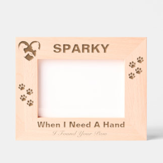 Pet Memorial Dog Paw Imprime Foto Personalizada De