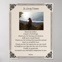 Pet Memorial Dog Prayer - Poster